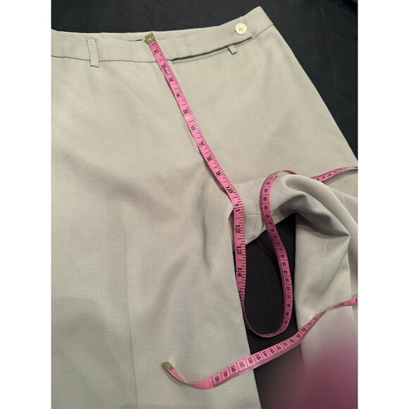 J. Crew 100% Wool Women's Dress Pants Trousers Sz 8 Tall Wide leg Minimalist - Picture 4 of 6